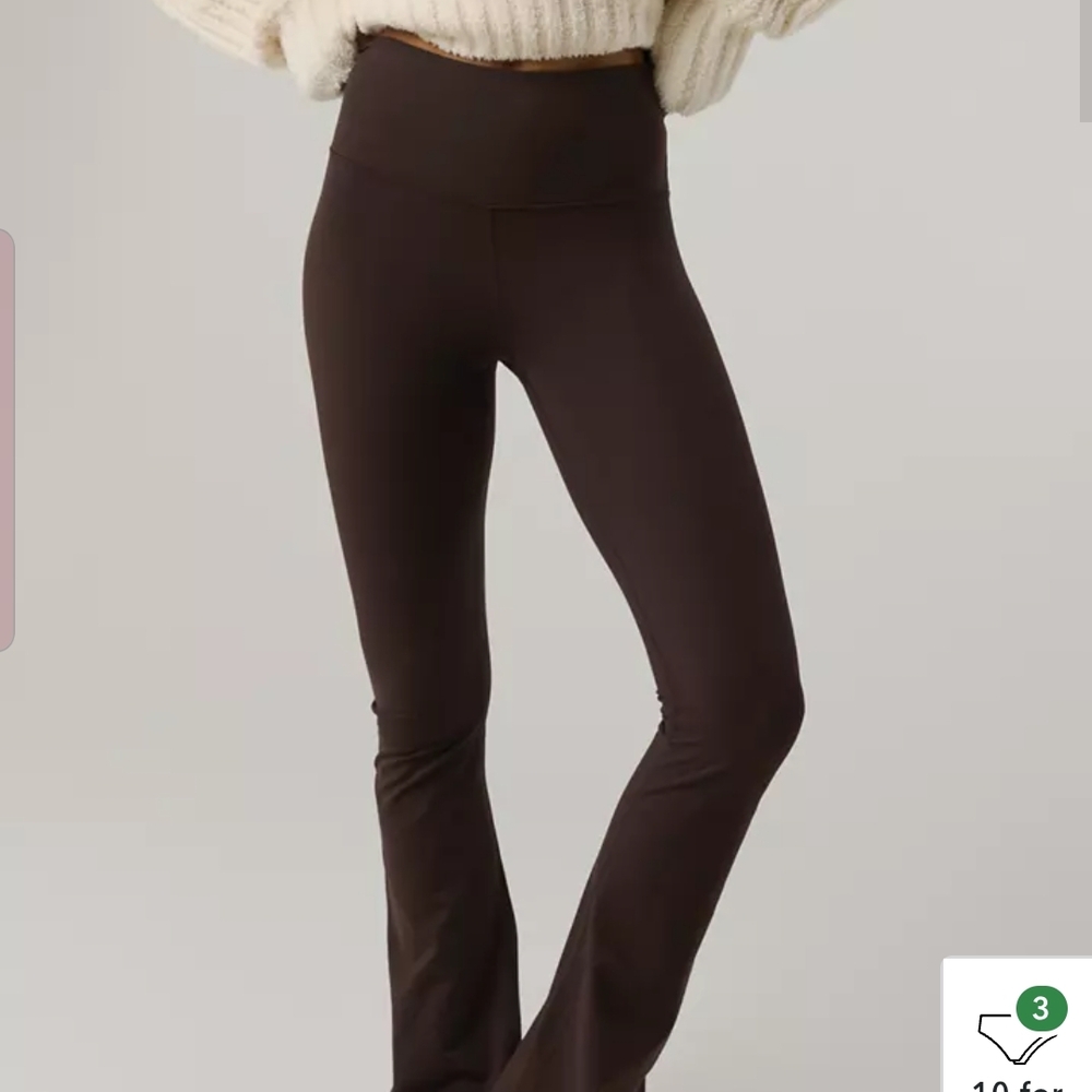 aerie bootcut hugger leggings